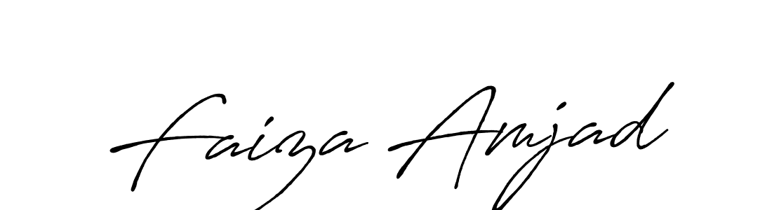 How to Draw Faiza Amjad signature style? Antro_Vectra_Bolder is a latest design signature styles for name Faiza Amjad. Faiza Amjad signature style 7 images and pictures png