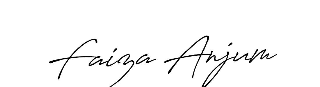 Design your own signature with our free online signature maker. With this signature software, you can create a handwritten (Antro_Vectra_Bolder) signature for name Faiza Anjum. Faiza Anjum signature style 7 images and pictures png