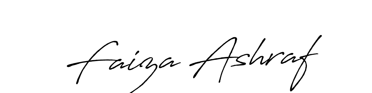 Faiza Ashraf stylish signature style. Best Handwritten Sign (Antro_Vectra_Bolder) for my name. Handwritten Signature Collection Ideas for my name Faiza Ashraf. Faiza Ashraf signature style 7 images and pictures png