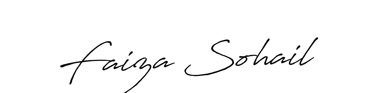 Also we have Faiza Sohail name is the best signature style. Create professional handwritten signature collection using Antro_Vectra_Bolder autograph style. Faiza Sohail signature style 7 images and pictures png