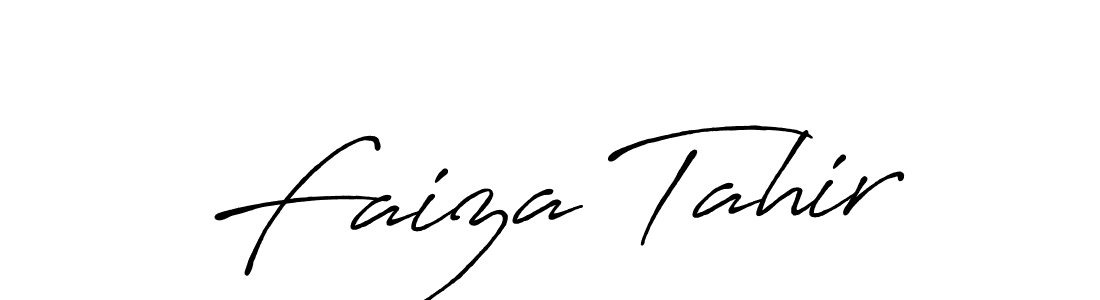 Antro_Vectra_Bolder is a professional signature style that is perfect for those who want to add a touch of class to their signature. It is also a great choice for those who want to make their signature more unique. Get Faiza Tahir name to fancy signature for free. Faiza Tahir signature style 7 images and pictures png