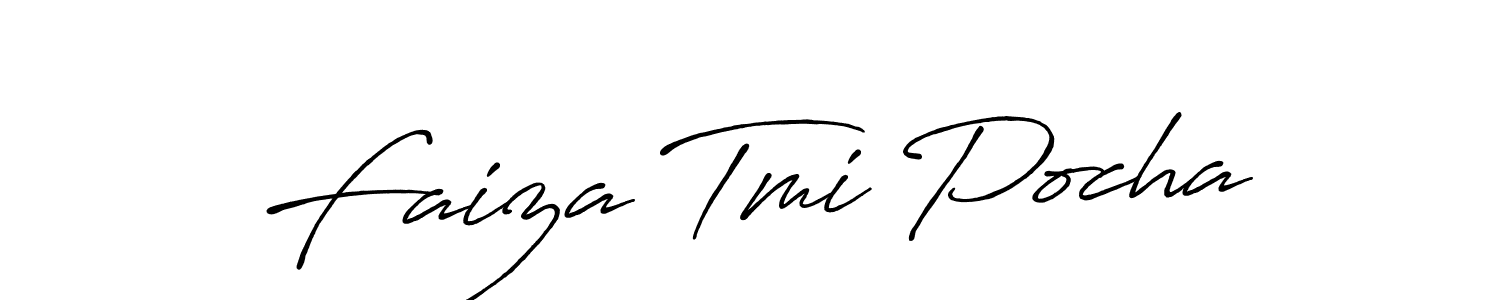 This is the best signature style for the Faiza Tmi Pocha name. Also you like these signature font (Antro_Vectra_Bolder). Mix name signature. Faiza Tmi Pocha signature style 7 images and pictures png