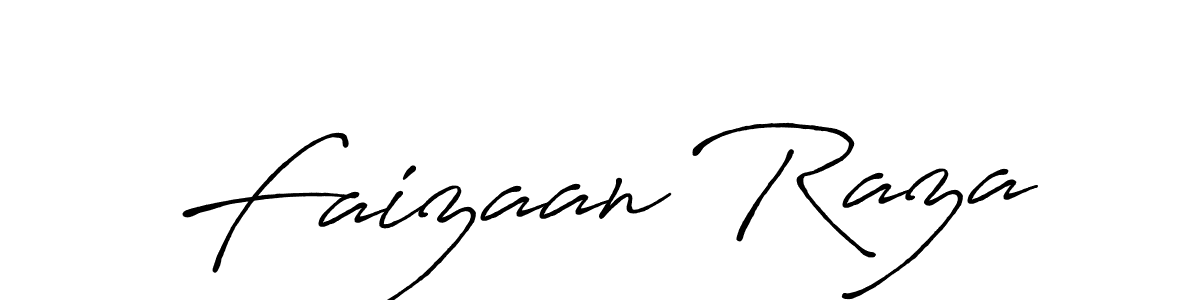 Also we have Faizaan Raza name is the best signature style. Create professional handwritten signature collection using Antro_Vectra_Bolder autograph style. Faizaan Raza signature style 7 images and pictures png