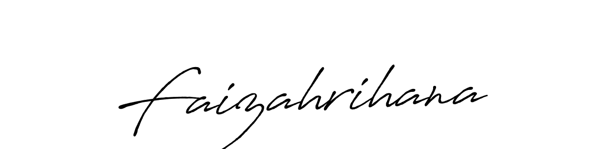 Design your own signature with our free online signature maker. With this signature software, you can create a handwritten (Antro_Vectra_Bolder) signature for name Faizahrihana. Faizahrihana signature style 7 images and pictures png