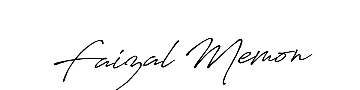 How to make Faizal Memon signature? Antro_Vectra_Bolder is a professional autograph style. Create handwritten signature for Faizal Memon name. Faizal Memon signature style 7 images and pictures png