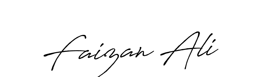 Make a beautiful signature design for name Faizan Ali. With this signature (Antro_Vectra_Bolder) style, you can create a handwritten signature for free. Faizan Ali signature style 7 images and pictures png