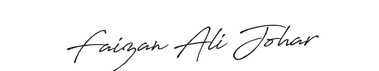 Faizan Ali Johar stylish signature style. Best Handwritten Sign (Antro_Vectra_Bolder) for my name. Handwritten Signature Collection Ideas for my name Faizan Ali Johar. Faizan Ali Johar signature style 7 images and pictures png