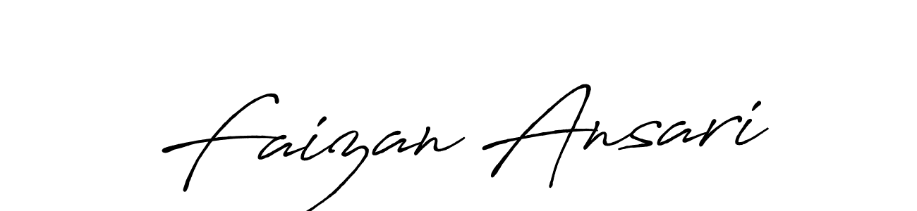 Design your own signature with our free online signature maker. With this signature software, you can create a handwritten (Antro_Vectra_Bolder) signature for name Faizan Ansari. Faizan Ansari signature style 7 images and pictures png