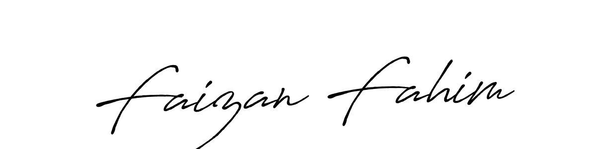 Make a short Faizan Fahim signature style. Manage your documents anywhere anytime using Antro_Vectra_Bolder. Create and add eSignatures, submit forms, share and send files easily. Faizan Fahim signature style 7 images and pictures png