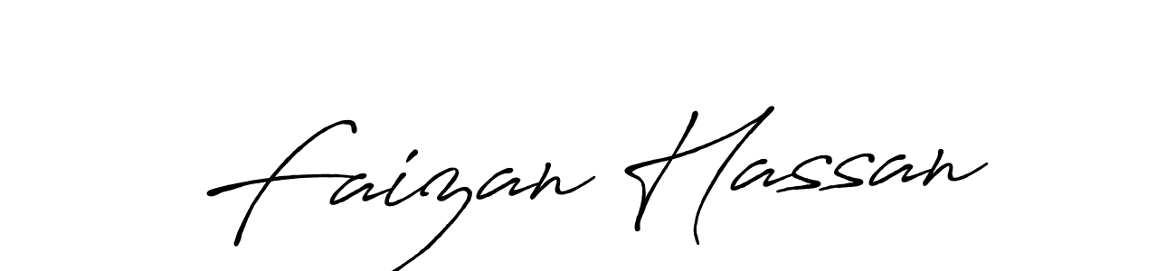 Faizan Hassan stylish signature style. Best Handwritten Sign (Antro_Vectra_Bolder) for my name. Handwritten Signature Collection Ideas for my name Faizan Hassan. Faizan Hassan signature style 7 images and pictures png