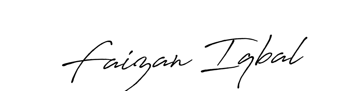 Also we have Faizan Iqbal name is the best signature style. Create professional handwritten signature collection using Antro_Vectra_Bolder autograph style. Faizan Iqbal signature style 7 images and pictures png