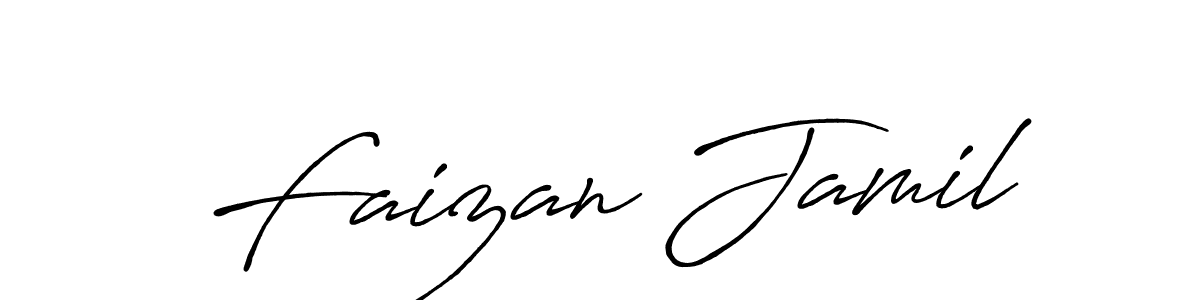 The best way (Antro_Vectra_Bolder) to make a short signature is to pick only two or three words in your name. The name Faizan Jamil include a total of six letters. For converting this name. Faizan Jamil signature style 7 images and pictures png
