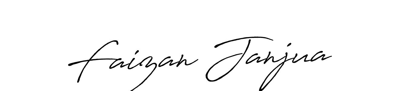 Use a signature maker to create a handwritten signature online. With this signature software, you can design (Antro_Vectra_Bolder) your own signature for name Faizan Janjua. Faizan Janjua signature style 7 images and pictures png