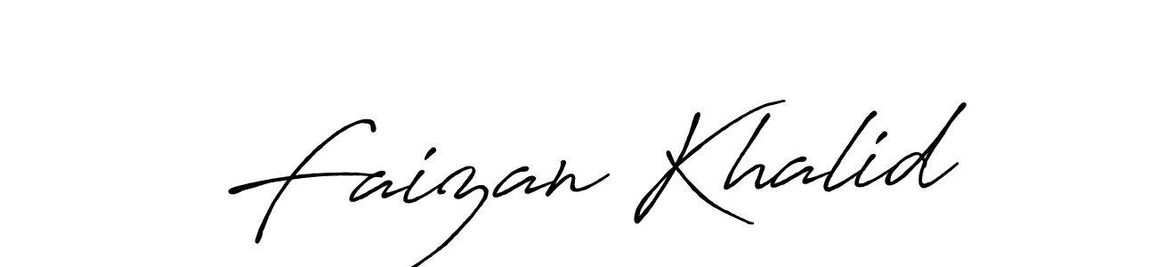 Also You can easily find your signature by using the search form. We will create Faizan Khalid name handwritten signature images for you free of cost using Antro_Vectra_Bolder sign style. Faizan Khalid signature style 7 images and pictures png