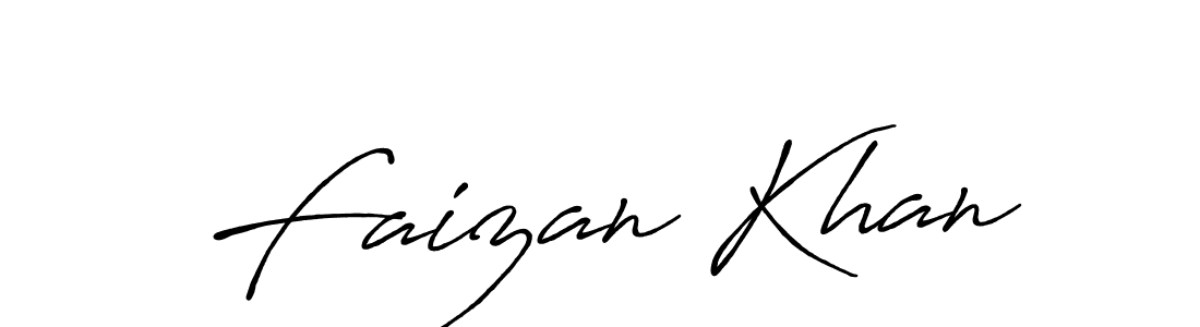 How to make Faizan Khan name signature. Use Antro_Vectra_Bolder style for creating short signs online. This is the latest handwritten sign. Faizan Khan signature style 7 images and pictures png