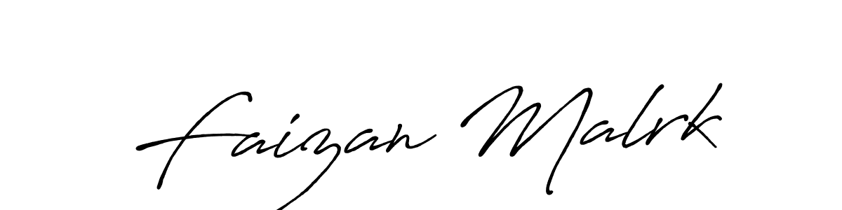 It looks lik you need a new signature style for name Faizan Malrk. Design unique handwritten (Antro_Vectra_Bolder) signature with our free signature maker in just a few clicks. Faizan Malrk signature style 7 images and pictures png