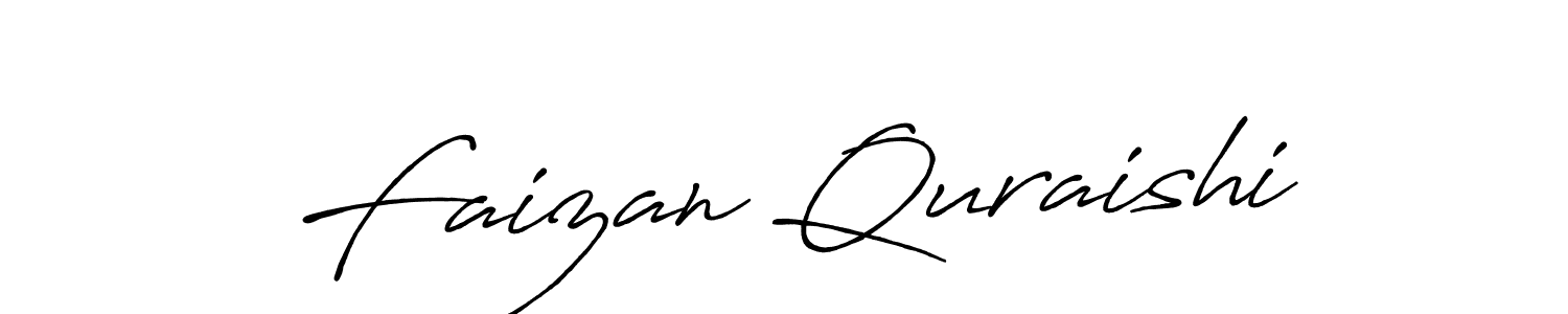 Make a beautiful signature design for name Faizan Quraishi. With this signature (Antro_Vectra_Bolder) style, you can create a handwritten signature for free. Faizan Quraishi signature style 7 images and pictures png