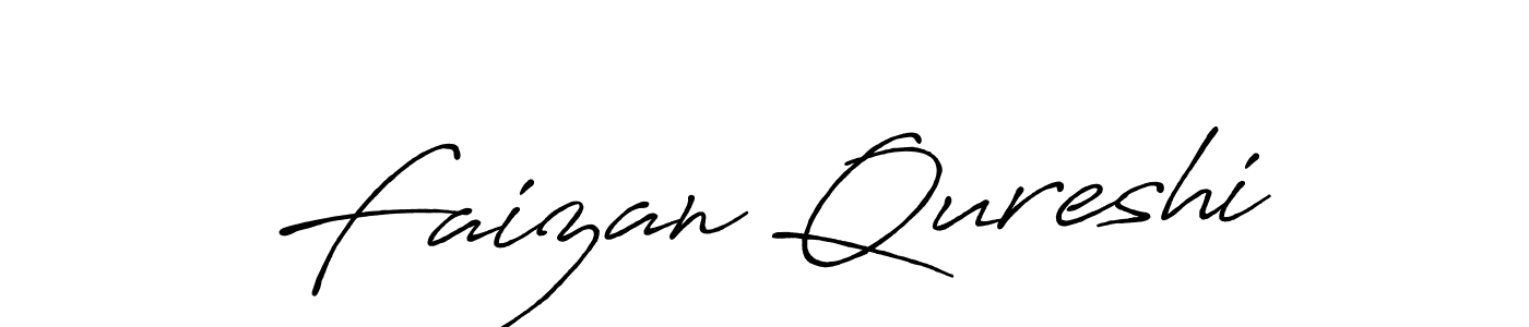 Create a beautiful signature design for name Faizan Qureshi. With this signature (Antro_Vectra_Bolder) fonts, you can make a handwritten signature for free. Faizan Qureshi signature style 7 images and pictures png