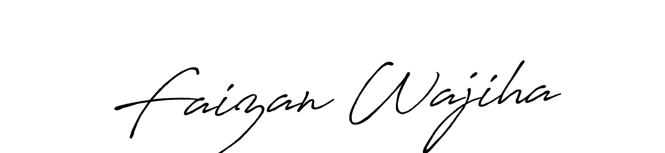 if you are searching for the best signature style for your name Faizan Wajiha. so please give up your signature search. here we have designed multiple signature styles  using Antro_Vectra_Bolder. Faizan Wajiha signature style 7 images and pictures png