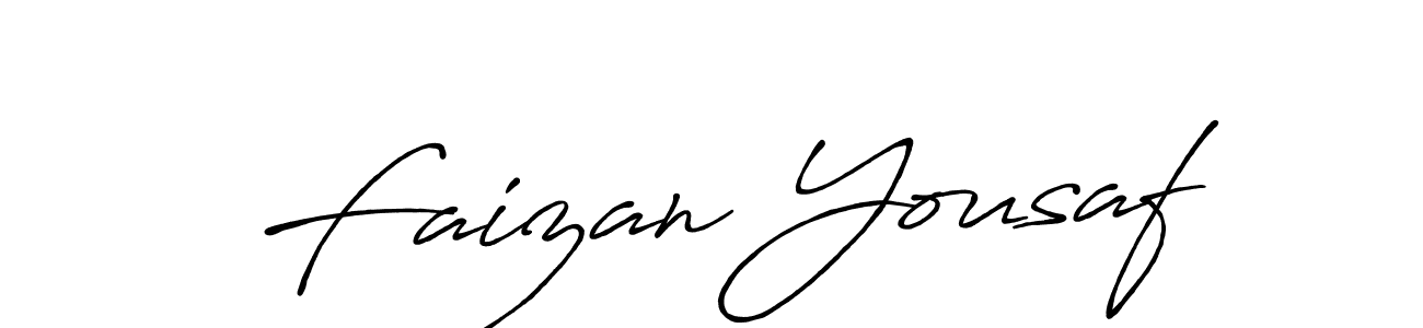 How to make Faizan Yousaf name signature. Use Antro_Vectra_Bolder style for creating short signs online. This is the latest handwritten sign. Faizan Yousaf signature style 7 images and pictures png