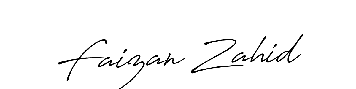 Create a beautiful signature design for name Faizan Zahid. With this signature (Antro_Vectra_Bolder) fonts, you can make a handwritten signature for free. Faizan Zahid signature style 7 images and pictures png