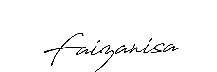 Create a beautiful signature design for name Faizanisa. With this signature (Antro_Vectra_Bolder) fonts, you can make a handwritten signature for free. Faizanisa signature style 7 images and pictures png