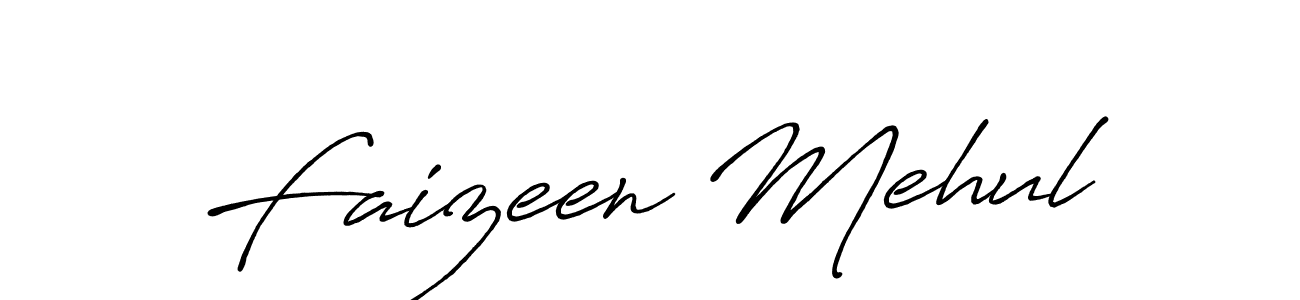 How to make Faizeen Mehul signature? Antro_Vectra_Bolder is a professional autograph style. Create handwritten signature for Faizeen Mehul name. Faizeen Mehul signature style 7 images and pictures png