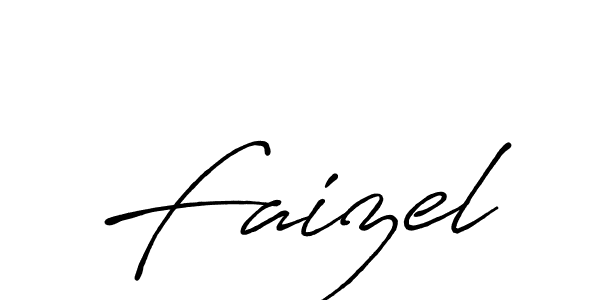 How to make Faizel signature? Antro_Vectra_Bolder is a professional autograph style. Create handwritten signature for Faizel name. Faizel signature style 7 images and pictures png