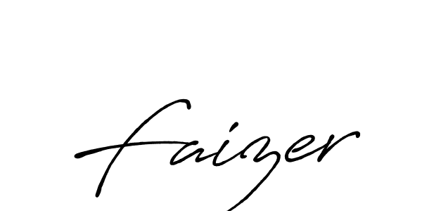 Also we have Faizer name is the best signature style. Create professional handwritten signature collection using Antro_Vectra_Bolder autograph style. Faizer signature style 7 images and pictures png