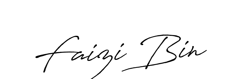 It looks lik you need a new signature style for name Faizi Bin. Design unique handwritten (Antro_Vectra_Bolder) signature with our free signature maker in just a few clicks. Faizi Bin signature style 7 images and pictures png