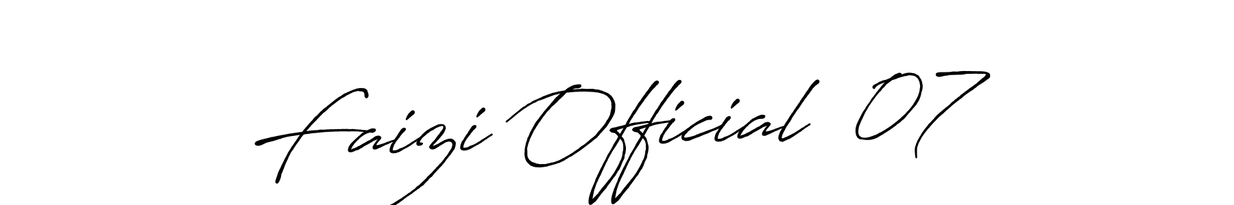 if you are searching for the best signature style for your name Faizi Official  07. so please give up your signature search. here we have designed multiple signature styles  using Antro_Vectra_Bolder. Faizi Official  07 signature style 7 images and pictures png