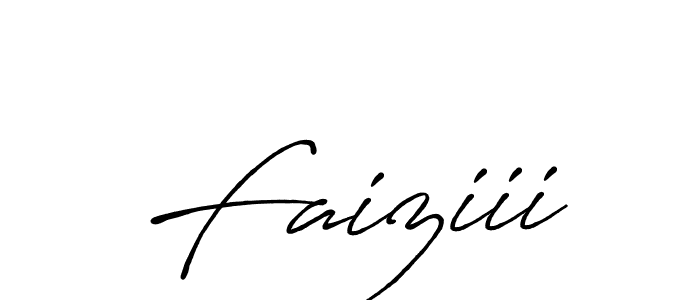 How to make Faiziii signature? Antro_Vectra_Bolder is a professional autograph style. Create handwritten signature for Faiziii name. Faiziii signature style 7 images and pictures png