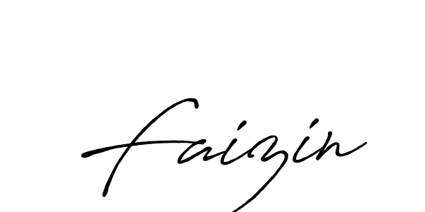 Faizin stylish signature style. Best Handwritten Sign (Antro_Vectra_Bolder) for my name. Handwritten Signature Collection Ideas for my name Faizin. Faizin signature style 7 images and pictures png
