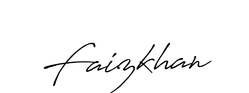 It looks lik you need a new signature style for name Faizkhan. Design unique handwritten (Antro_Vectra_Bolder) signature with our free signature maker in just a few clicks. Faizkhan signature style 7 images and pictures png