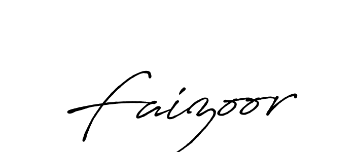 Make a beautiful signature design for name Faizoor. With this signature (Antro_Vectra_Bolder) style, you can create a handwritten signature for free. Faizoor signature style 7 images and pictures png