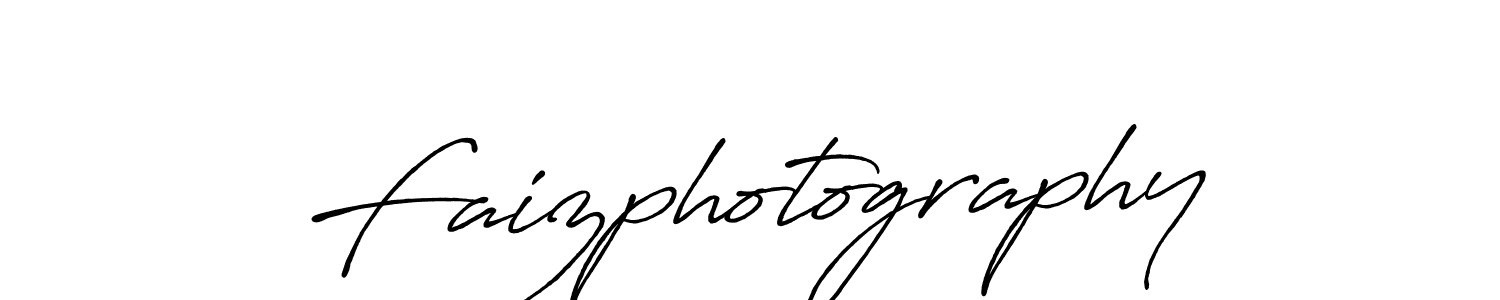 Make a beautiful signature design for name Faizphotography. With this signature (Antro_Vectra_Bolder) style, you can create a handwritten signature for free. Faizphotography signature style 7 images and pictures png