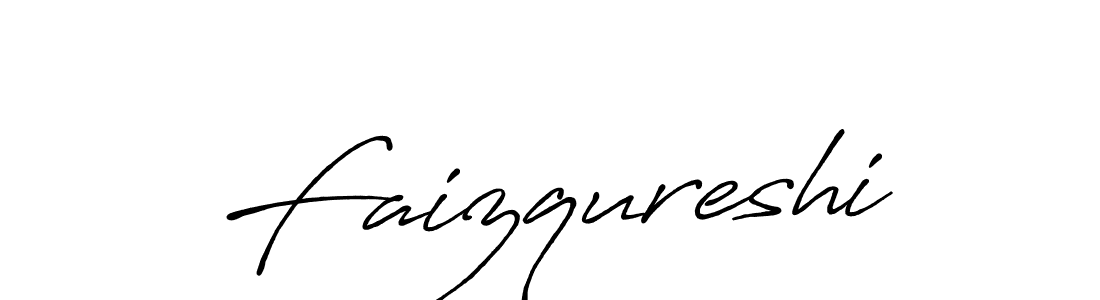 Faizqureshi stylish signature style. Best Handwritten Sign (Antro_Vectra_Bolder) for my name. Handwritten Signature Collection Ideas for my name Faizqureshi. Faizqureshi signature style 7 images and pictures png