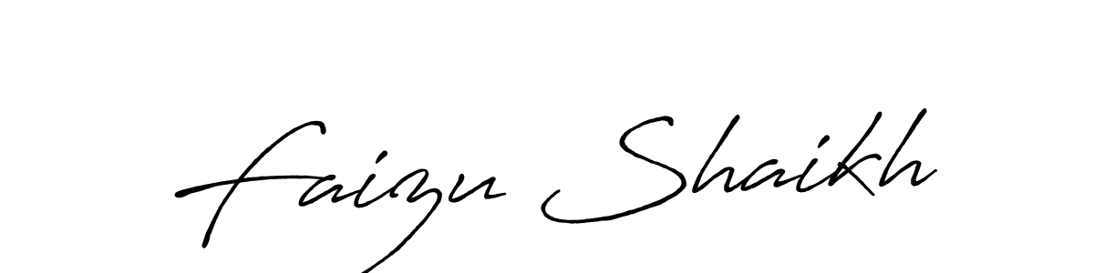 Faizu Shaikh stylish signature style. Best Handwritten Sign (Antro_Vectra_Bolder) for my name. Handwritten Signature Collection Ideas for my name Faizu Shaikh. Faizu Shaikh signature style 7 images and pictures png