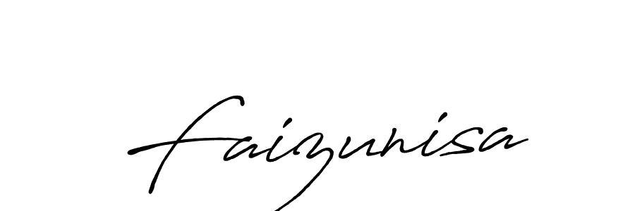 It looks lik you need a new signature style for name Faizunisa. Design unique handwritten (Antro_Vectra_Bolder) signature with our free signature maker in just a few clicks. Faizunisa signature style 7 images and pictures png