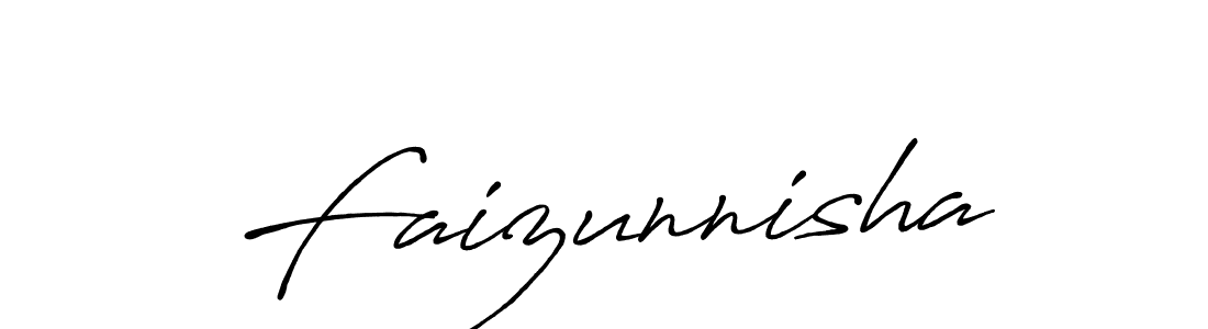 Make a short Faizunnisha signature style. Manage your documents anywhere anytime using Antro_Vectra_Bolder. Create and add eSignatures, submit forms, share and send files easily. Faizunnisha signature style 7 images and pictures png
