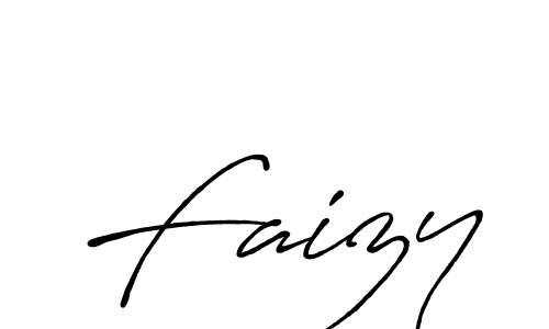 Design your own signature with our free online signature maker. With this signature software, you can create a handwritten (Antro_Vectra_Bolder) signature for name Faizy. Faizy signature style 7 images and pictures png