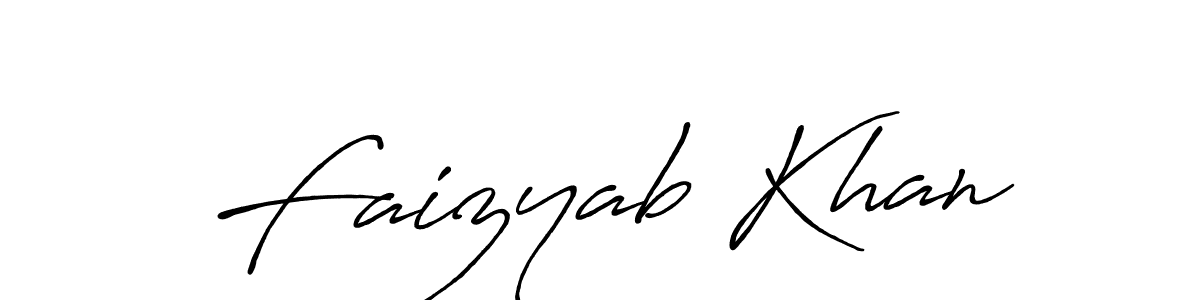 This is the best signature style for the Faizyab Khan name. Also you like these signature font (Antro_Vectra_Bolder). Mix name signature. Faizyab Khan signature style 7 images and pictures png