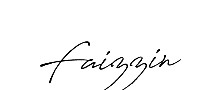 Make a beautiful signature design for name Faizzin. With this signature (Antro_Vectra_Bolder) style, you can create a handwritten signature for free. Faizzin signature style 7 images and pictures png