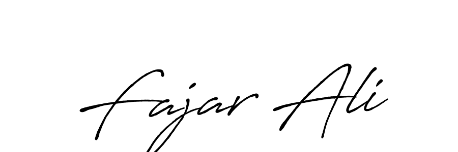 Make a beautiful signature design for name Fajar Ali. With this signature (Antro_Vectra_Bolder) style, you can create a handwritten signature for free. Fajar Ali signature style 7 images and pictures png