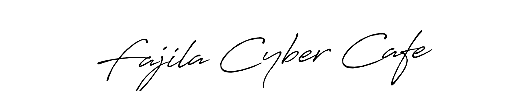 You should practise on your own different ways (Antro_Vectra_Bolder) to write your name (Fajila Cyber Cafe) in signature. don't let someone else do it for you. Fajila Cyber Cafe signature style 7 images and pictures png