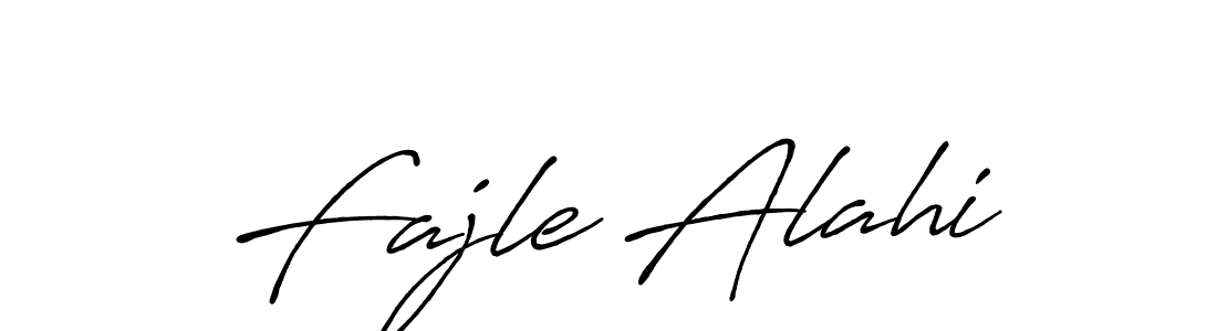 Make a beautiful signature design for name Fajle Alahi. With this signature (Antro_Vectra_Bolder) style, you can create a handwritten signature for free. Fajle Alahi signature style 7 images and pictures png