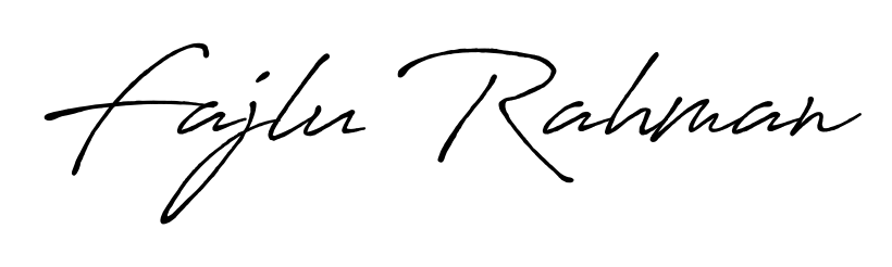 Create a beautiful signature design for name Fajlu Rahman. With this signature (Antro_Vectra_Bolder) fonts, you can make a handwritten signature for free. Fajlu Rahman signature style 7 images and pictures png
