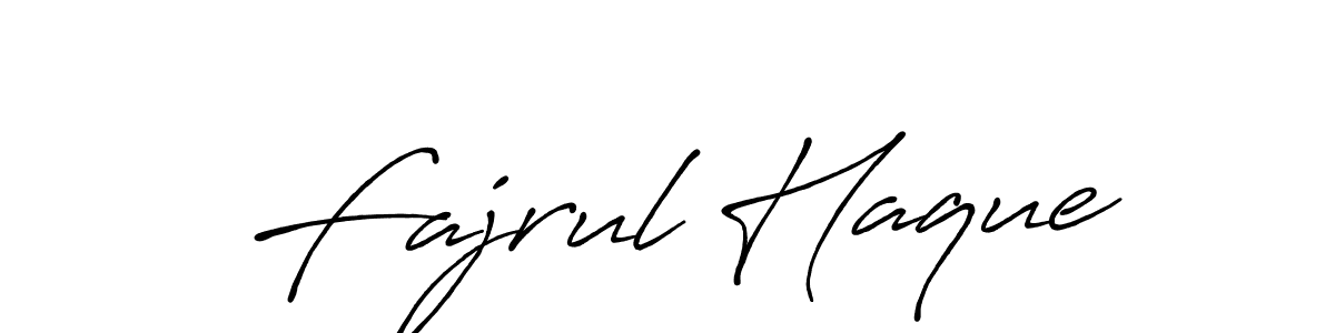 Fajrul Haque stylish signature style. Best Handwritten Sign (Antro_Vectra_Bolder) for my name. Handwritten Signature Collection Ideas for my name Fajrul Haque. Fajrul Haque signature style 7 images and pictures png