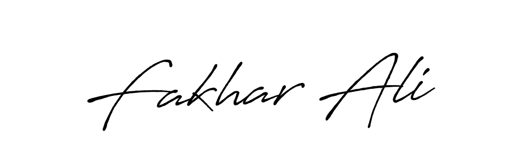 Similarly Antro_Vectra_Bolder is the best handwritten signature design. Signature creator online .You can use it as an online autograph creator for name Fakhar Ali. Fakhar Ali signature style 7 images and pictures png