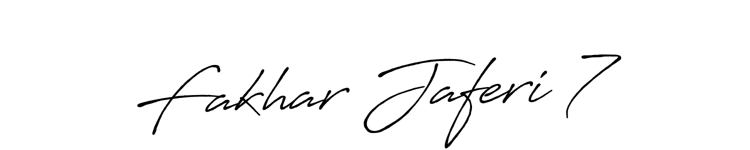 Design your own signature with our free online signature maker. With this signature software, you can create a handwritten (Antro_Vectra_Bolder) signature for name Fakhar Jaferi 7. Fakhar Jaferi 7 signature style 7 images and pictures png